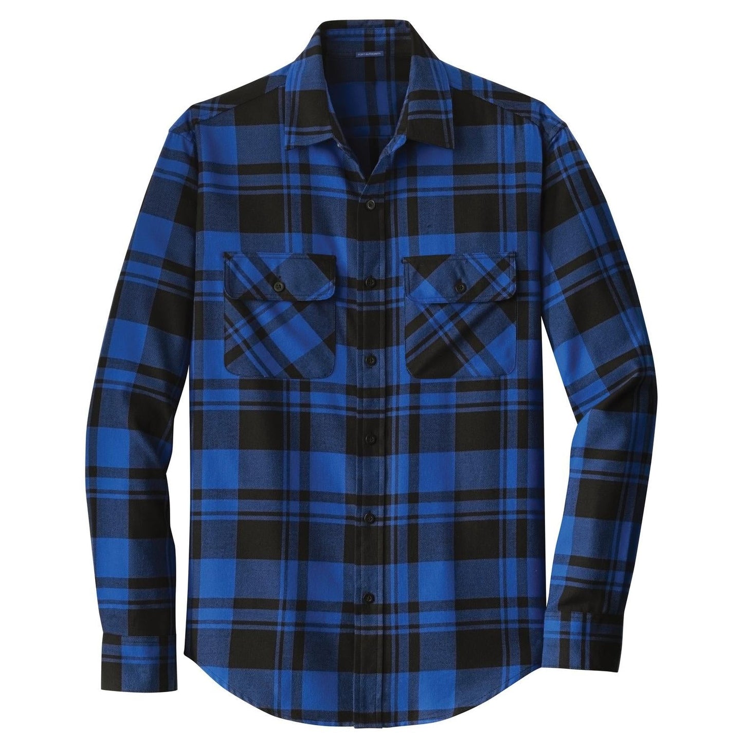 Grey/Black Flannel Shirt - Port Authority - Classic Style