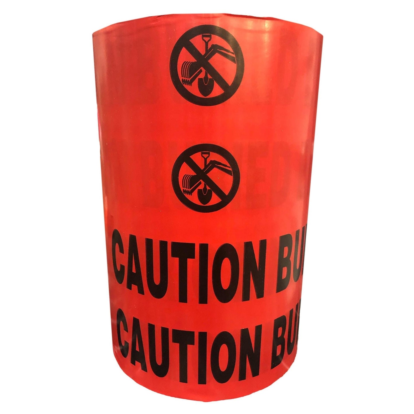 CAUTION BURIED ELECTRIC LINE BELOW Barricade Tape - Presco - Non-Detectable