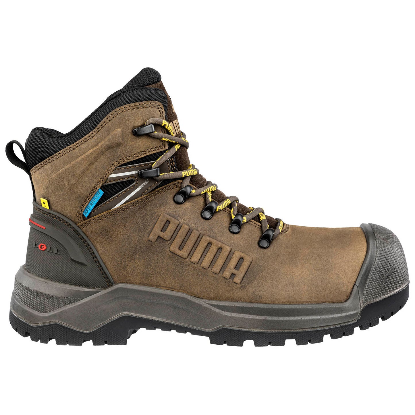 Brown Work Boots - PUMA Safety - Heavy Duty Comfort