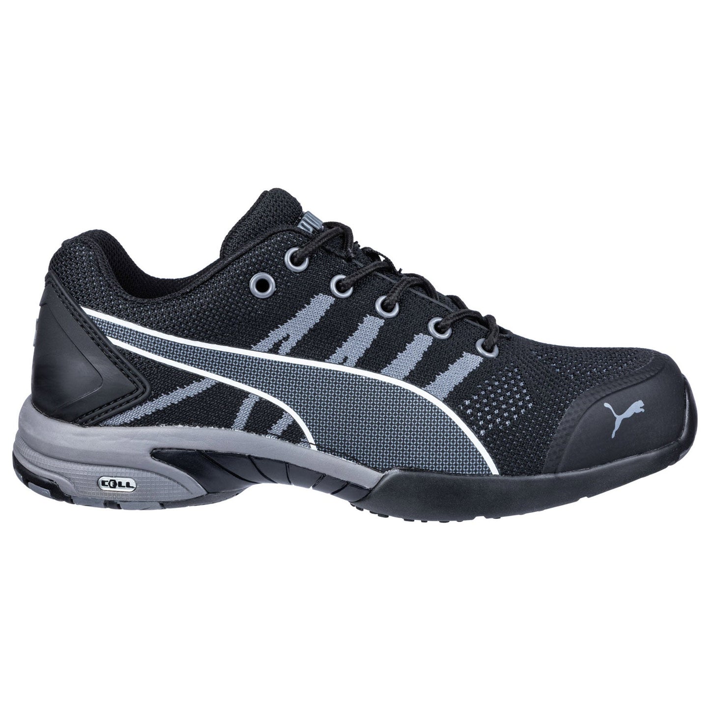 Black Work Shoes - PUMA Safety - Comfortable Knit Design