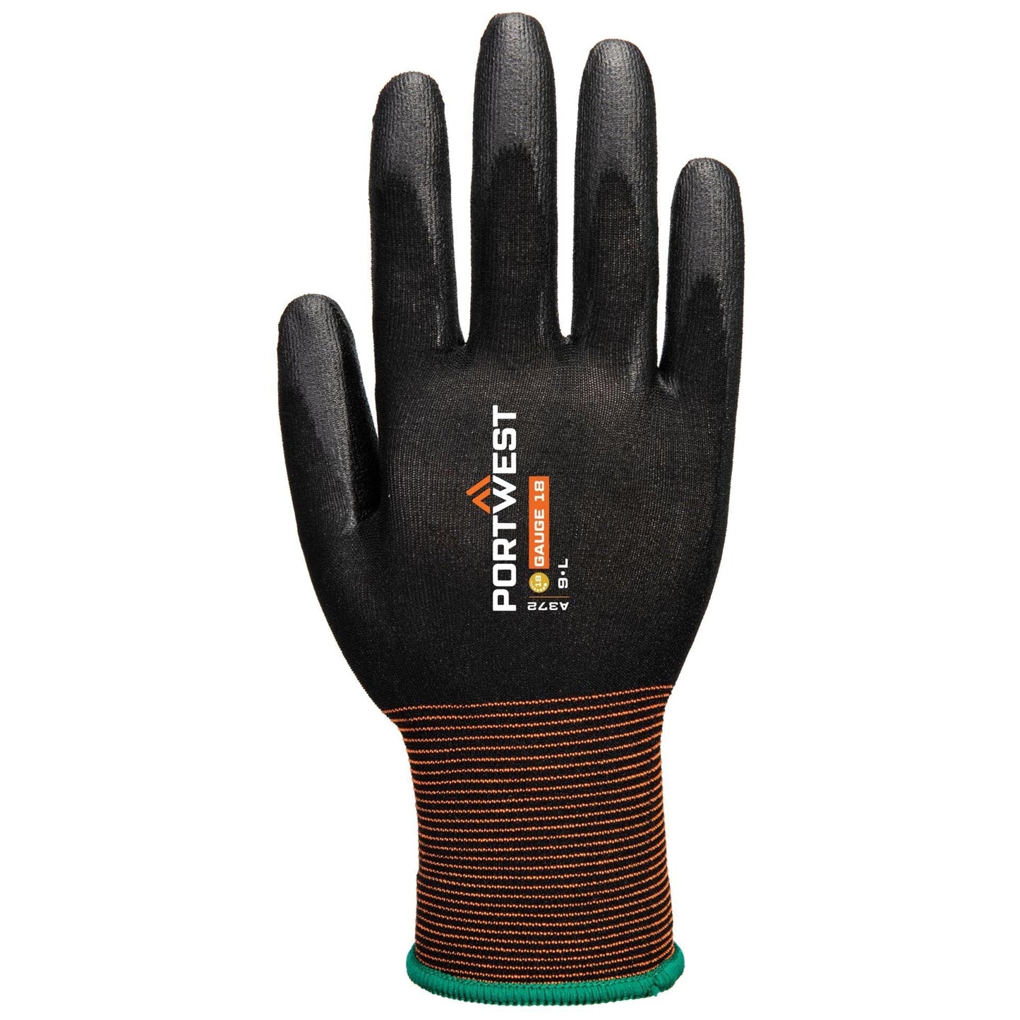 Black String Knit Gloves - Portwest - Comfortable Fit