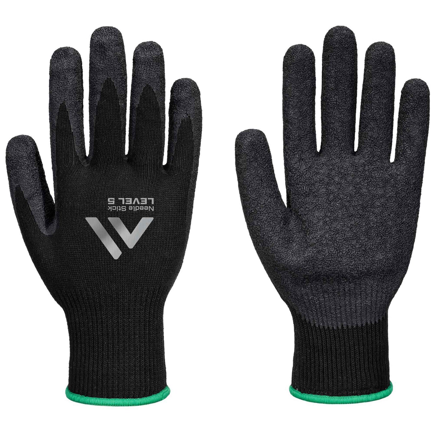 Black String Knit Gloves - Portwest - Needle Resistant