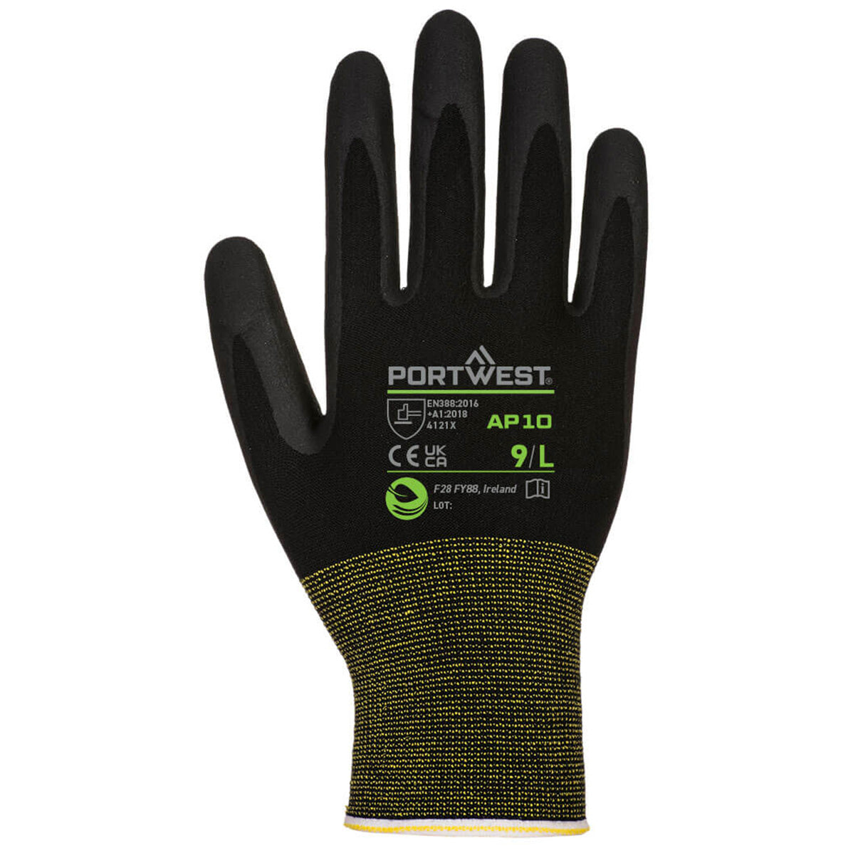 Gray String Knit Gloves - Portwest - Bamboo Liner