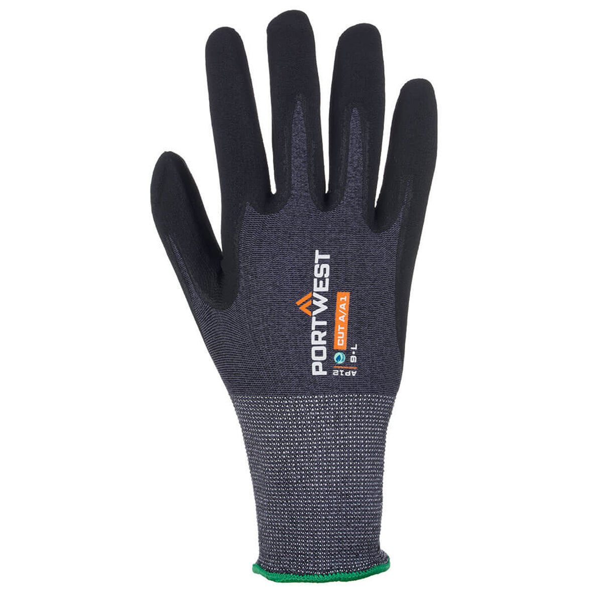 Black String Knit Gloves - Portwest - Comfortable Grip