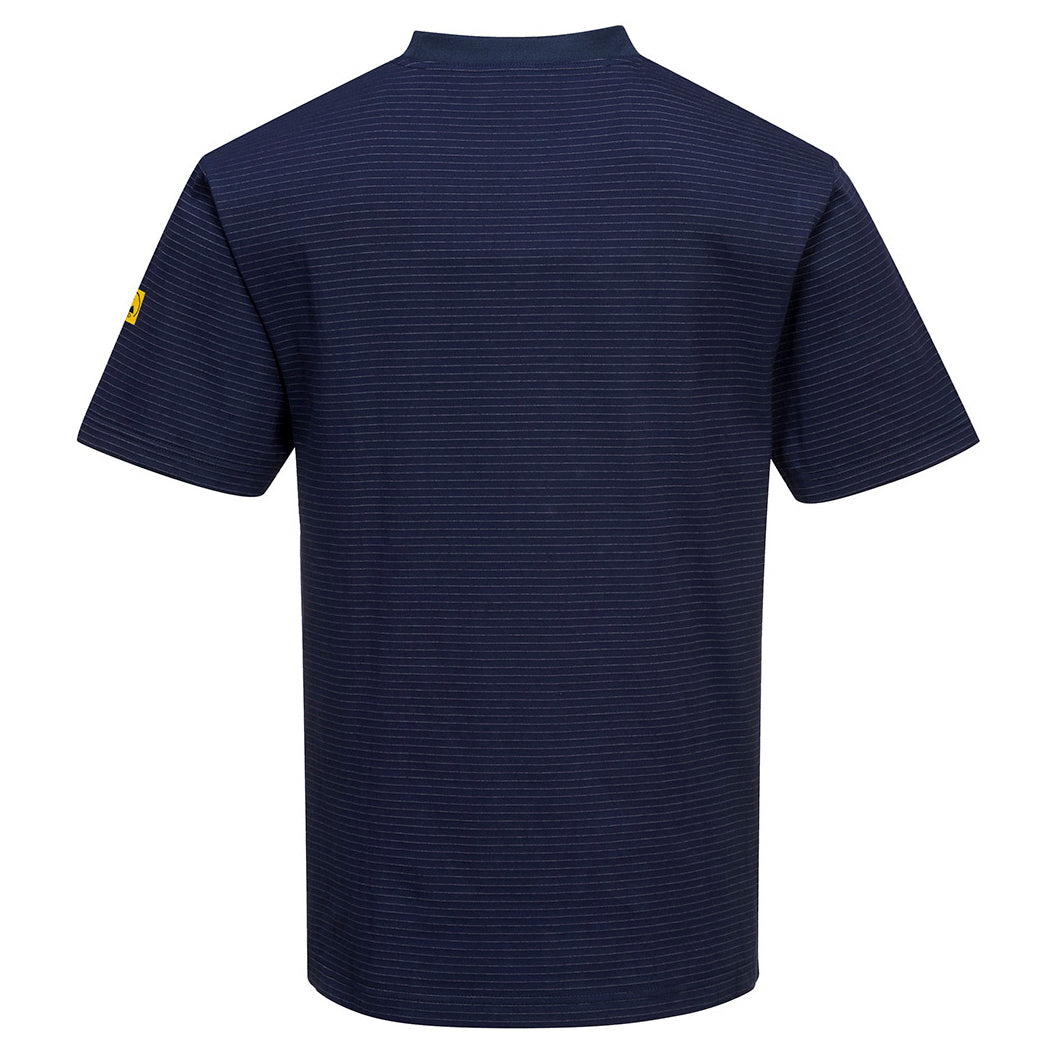 Black T-Shirts - Portwest - Comfortable Anti-Static Fit