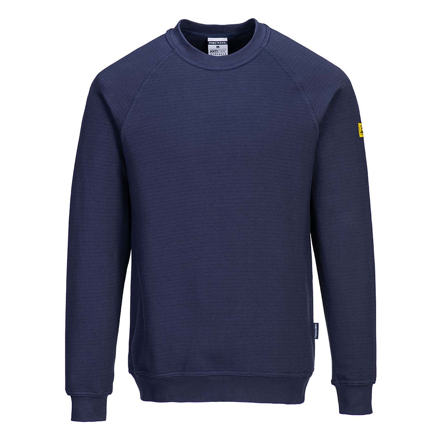 Navy Sweatshirts - Portwest - Comfortable Anti-Static Fit