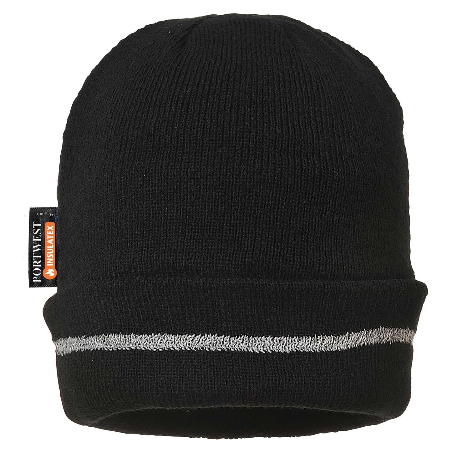 Black Beanies - Portwest - Insulatex Lined Hat - Warm Quality