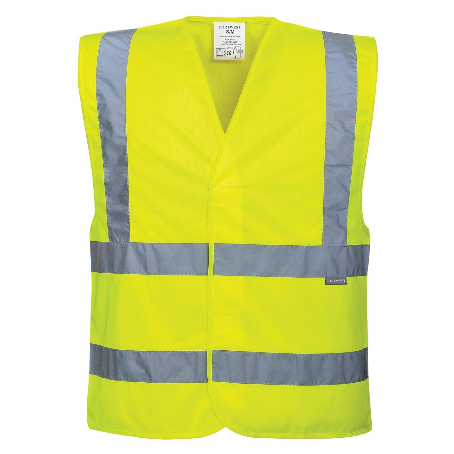 Orange Safety Vest - Portwest - Reflective Fabric