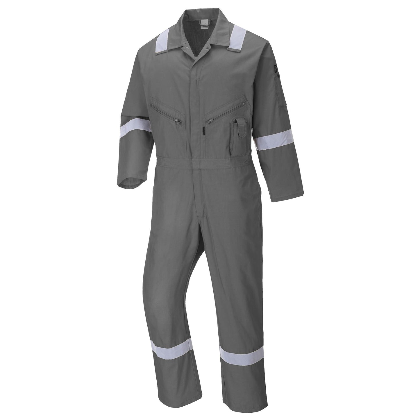 Gray Coveralls - Portwest - Durable Cotton Workwear