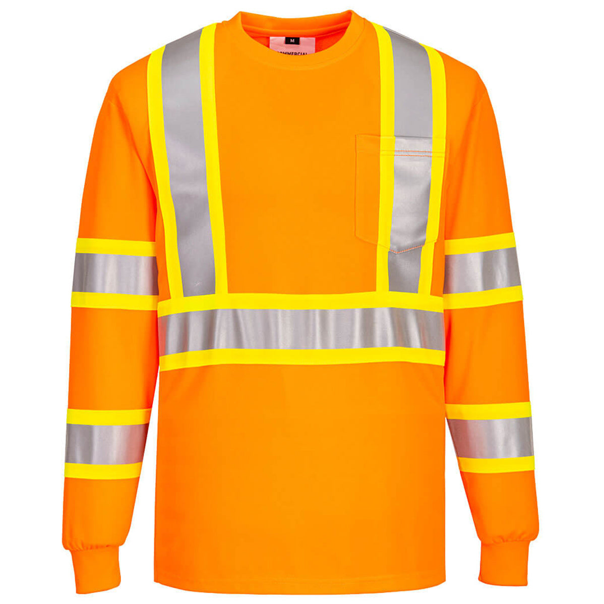 Orange Safety Shirt - Portwest - Moisture-Wicking Fabric