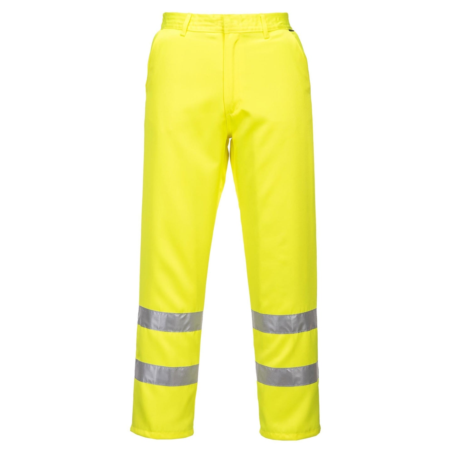 Yellow Safety Pants - Portwest - Durable Polycotton
