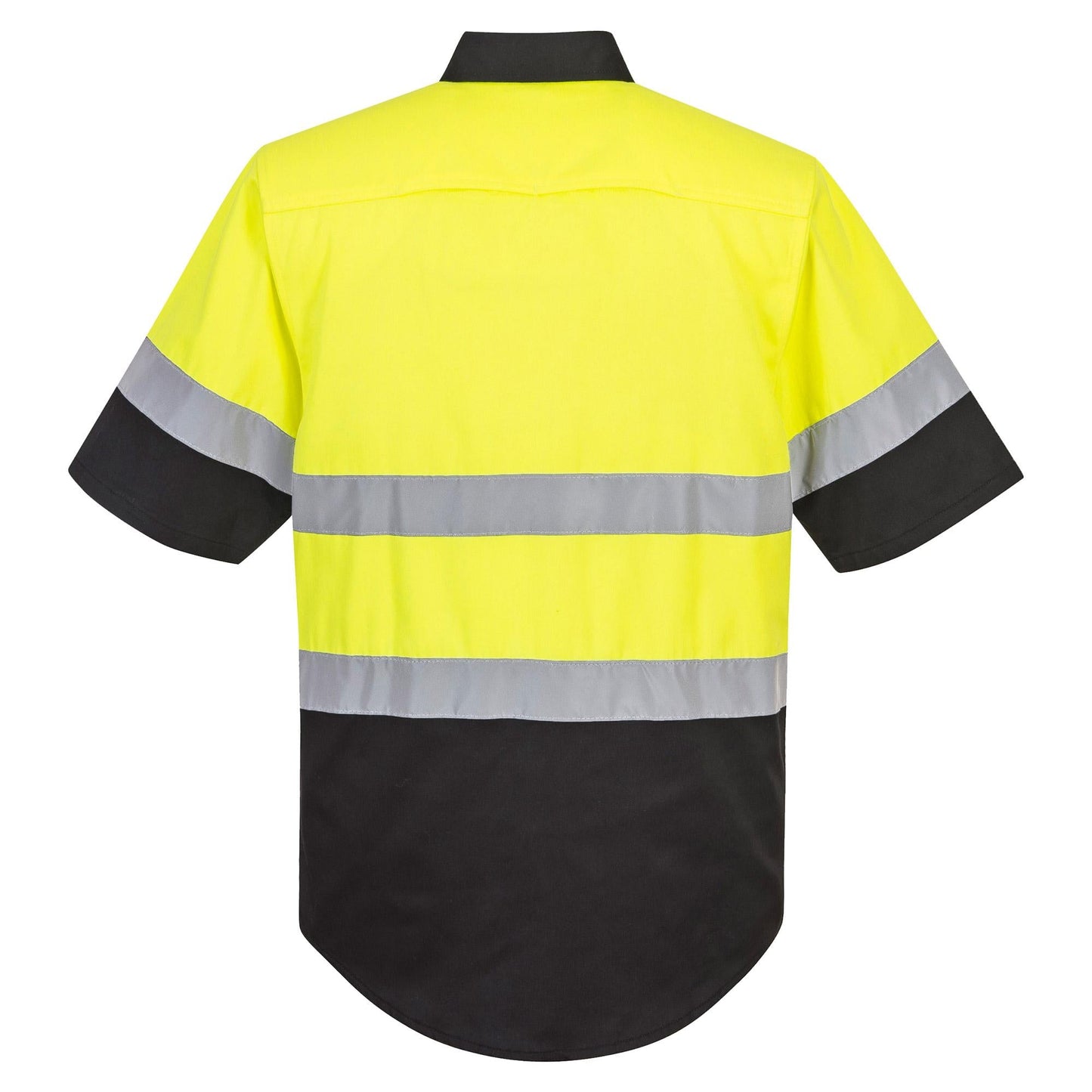 Yellow/Black Hi-Vis Shirt - Portwest - Reflective Tape