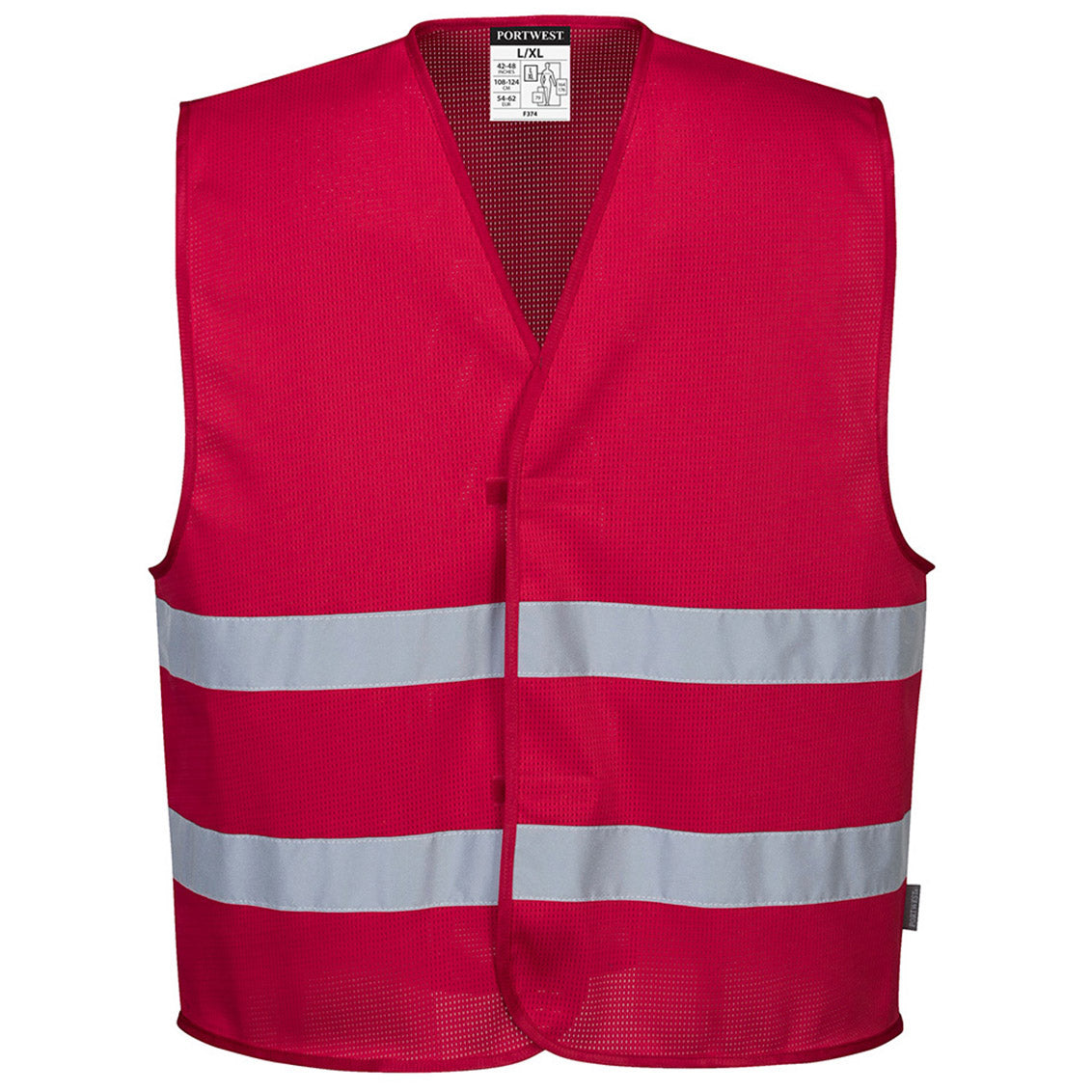 Bottle Green Safety Vests - Portwest - Lightweight Design