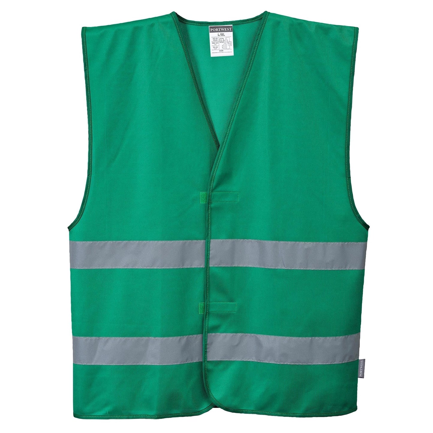 Bottle Green Safety Vest - Portwest - Durable Material