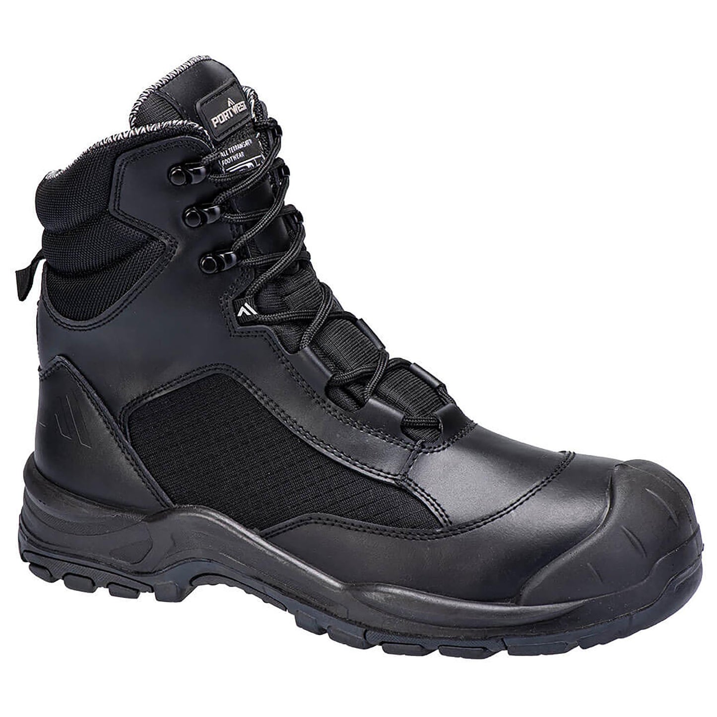 Black Work Boots - Portwest - Durable Slip Resistant