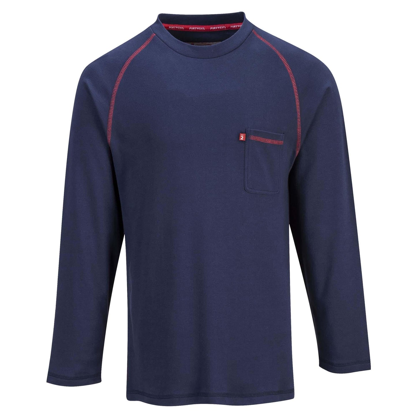 Grey T-Shirts - Portwest - Flame Resistant Fabric - Durable Fit