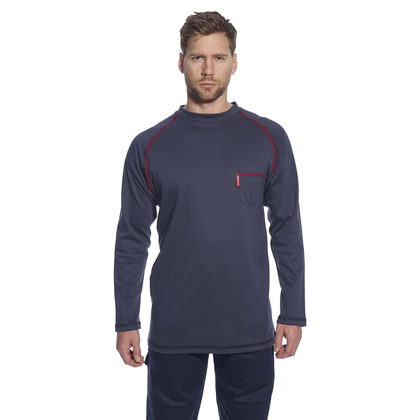 Grey T-Shirts - Portwest - Flame Resistant Fabric - Durable Fit