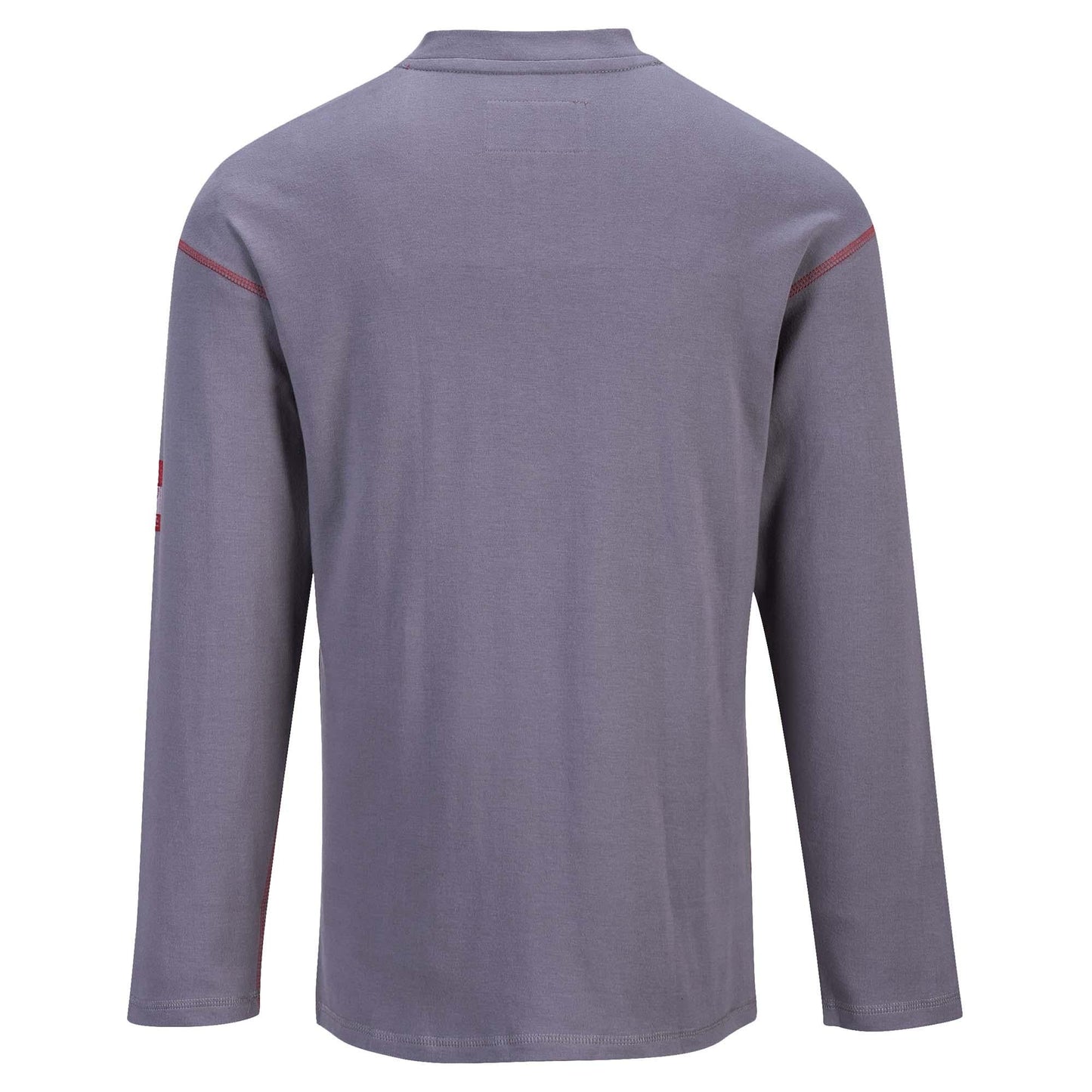 Grey Flame-Resistant Henley Shirt - Portwest - Durable