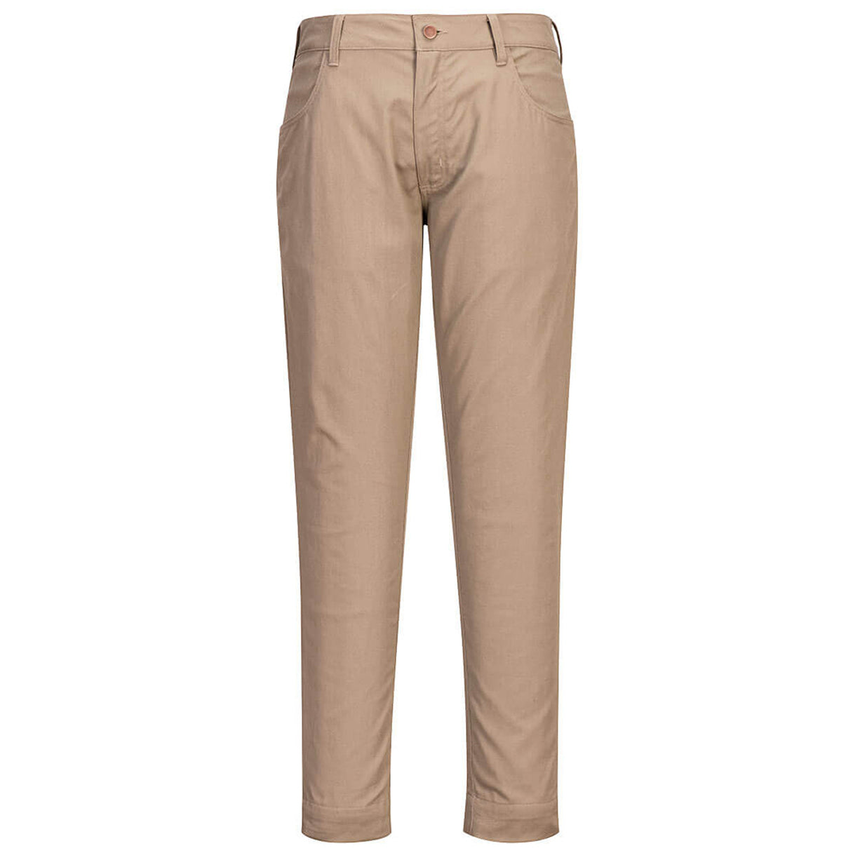 Khaki Work Pants - Portwest - Durable Stretch Fabric