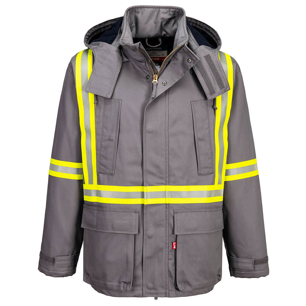 Gray Insulated Jacket - Portwest - Durable Fabric