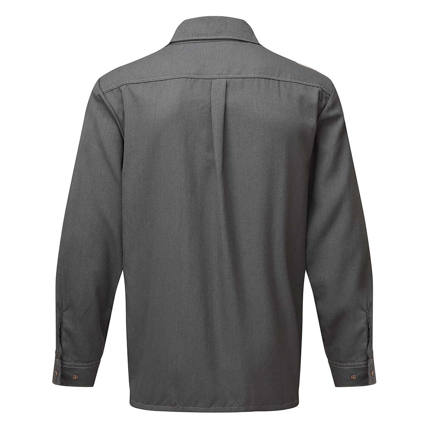 Gray Button Up Shirt - Portwest - Flame Resistant