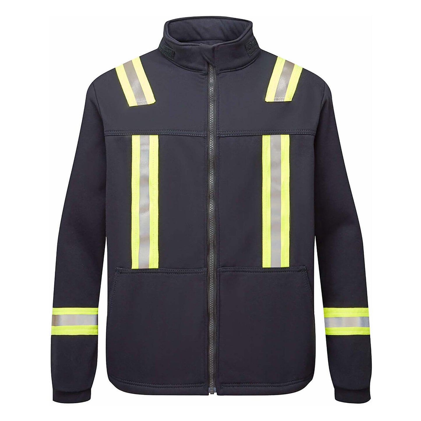 Navy Safety Jacket - Portwest - Flame Resistant Design