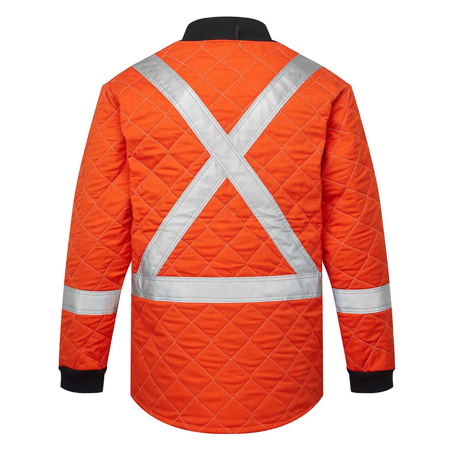Orange Quilted Jacket - Portwest - Flame Resistant