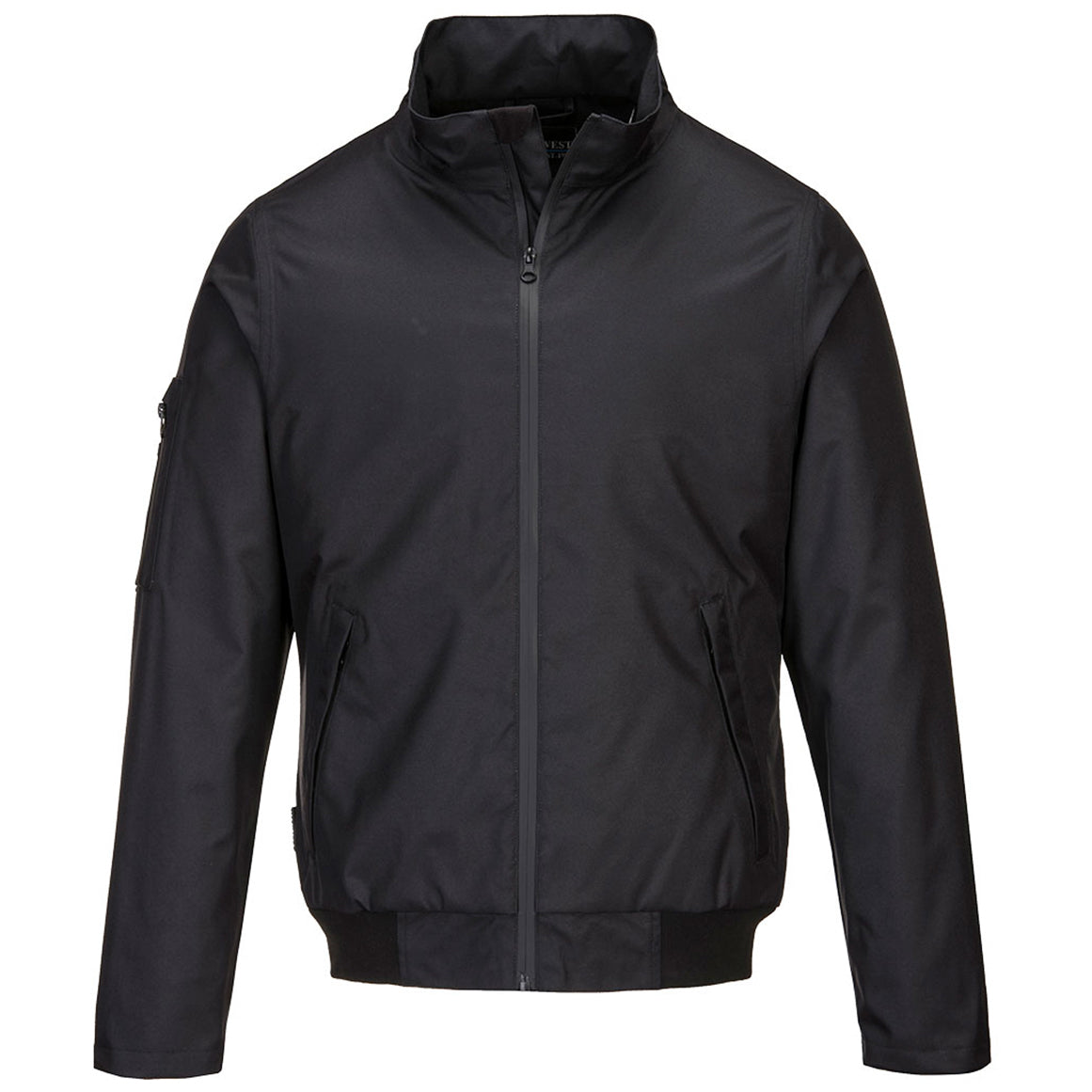 Black Safety Jacket - Portwest - Waterproof Fabric
