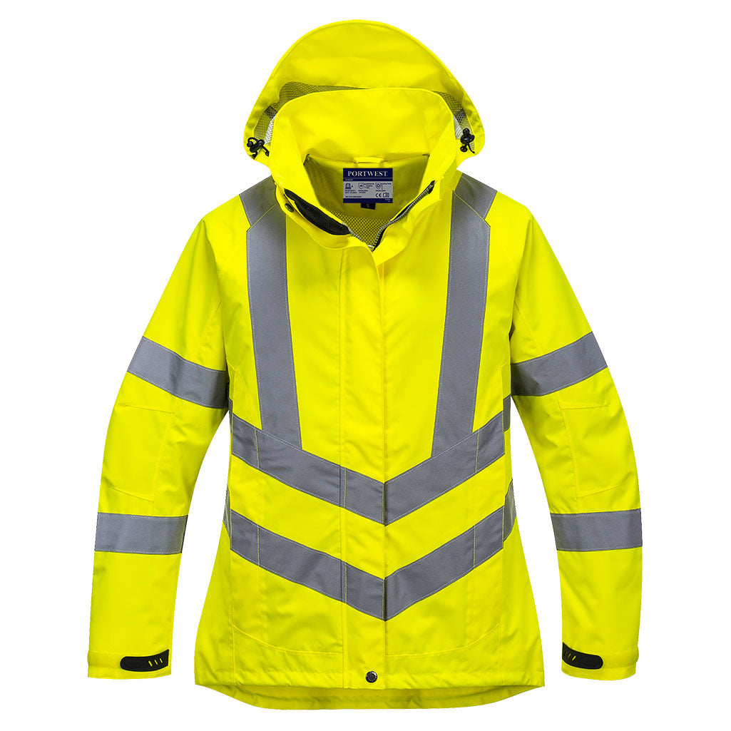 Yellow/Lime Safety Jacket - Portwest - Waterproof Design
