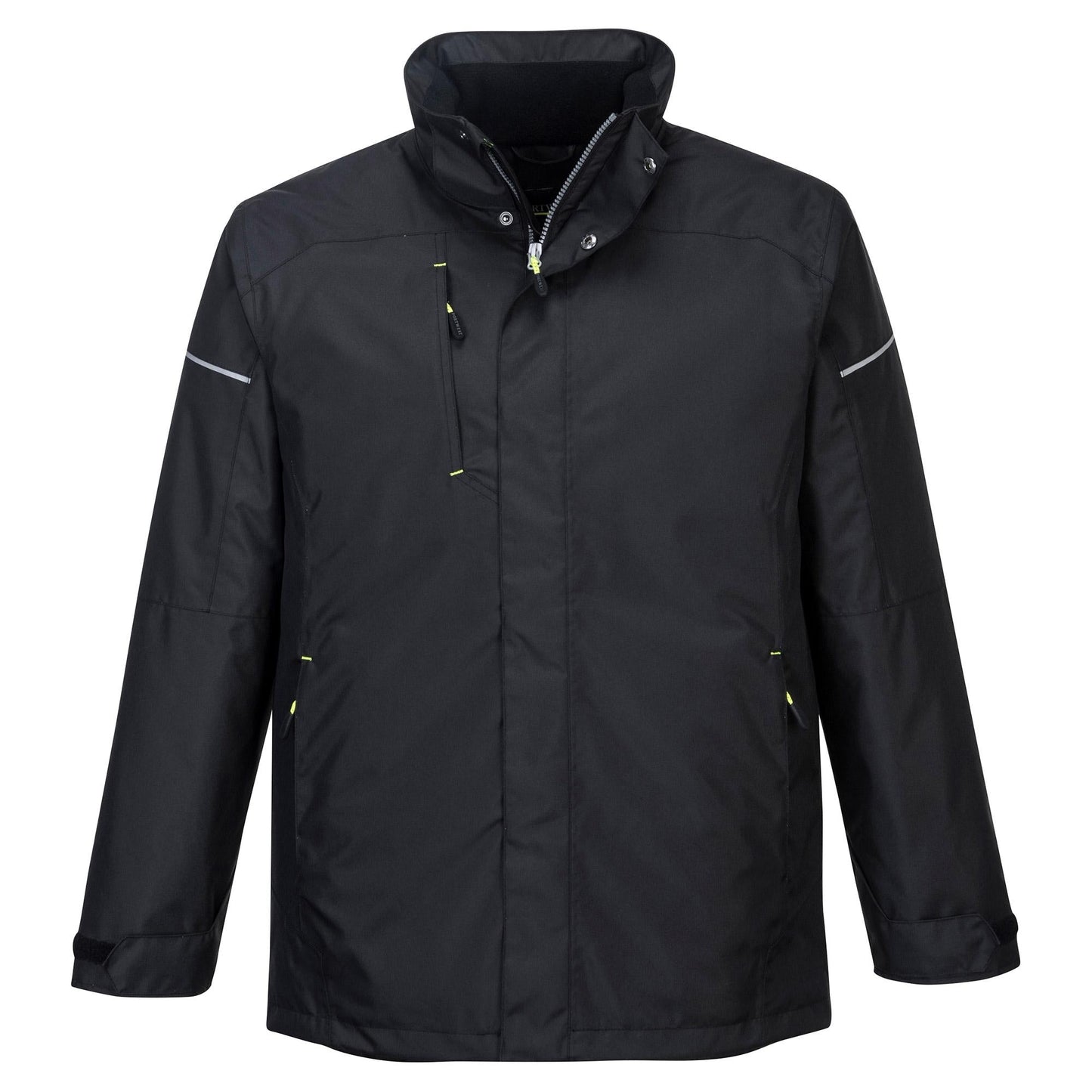 Black Waterproof Jacket - Portwest - Insulated Comfort