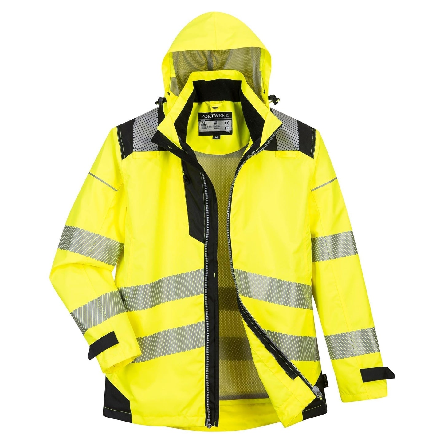 Yellow/Black Safety Jacket - Portwest - High Visibility