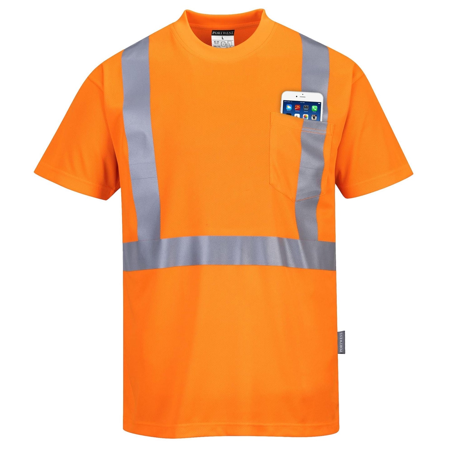Orange Safety Shirts - Portwest - Moisture-Wicking Tee