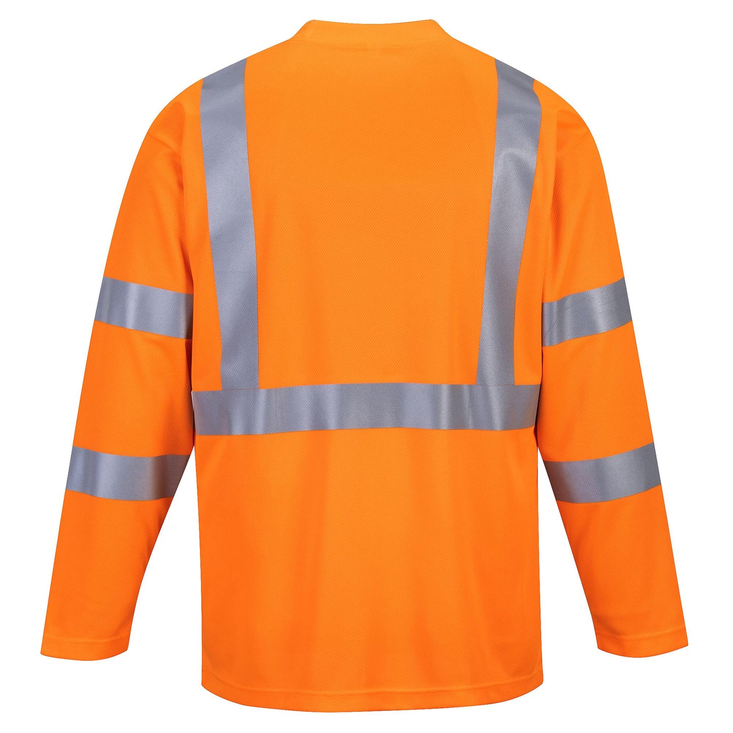 Orange Safety Shirts - Portwest - Hi-Vis Long Sleeve T - Comfortable Fit