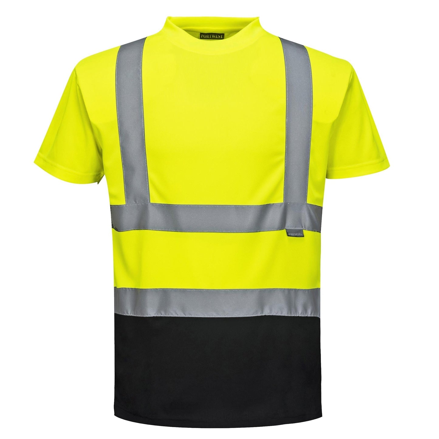 Yellow/Black Safety Shirts - Portwest - Reflective Design