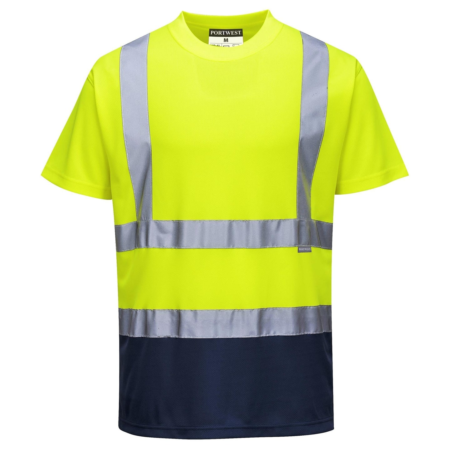 Yellow/Black Safety Shirts - Portwest - Reflective Design