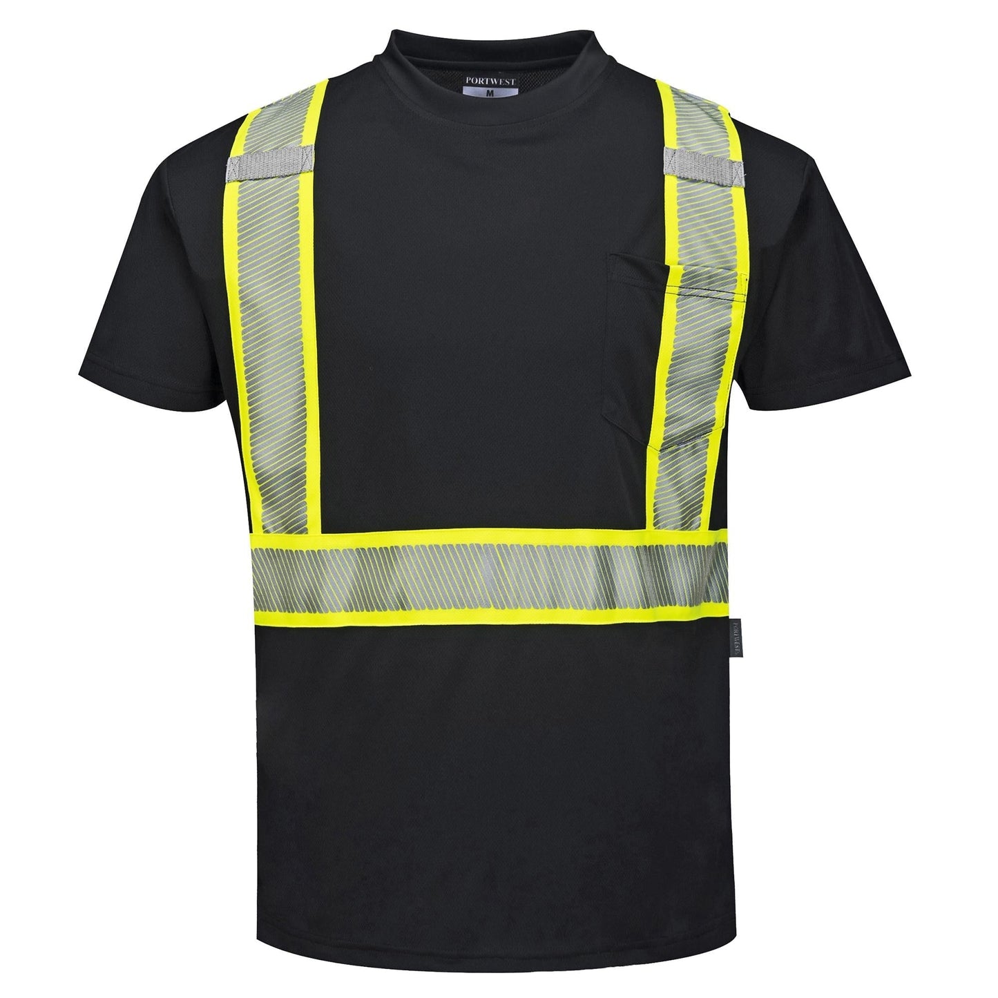 Black Safety Shirts - Portwest - HiVis Comfort Fabric
