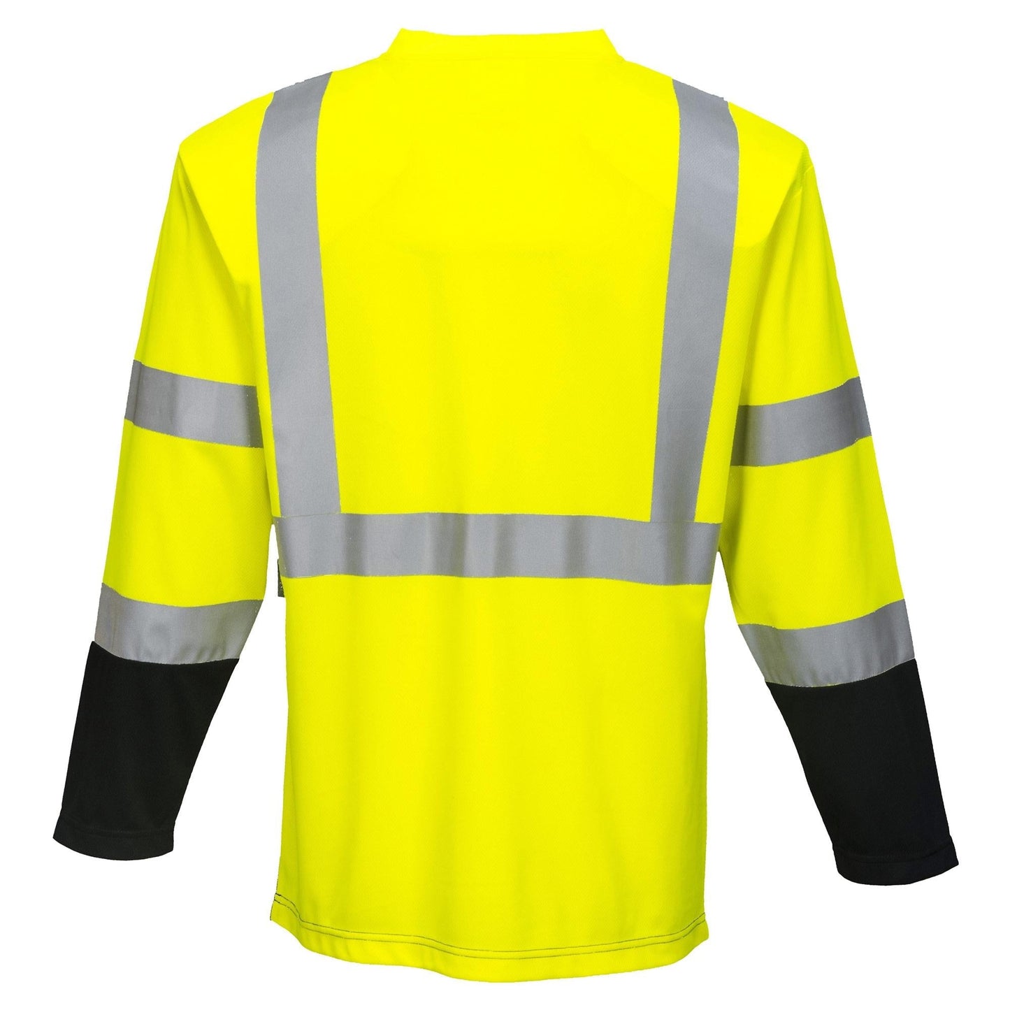 Yellow/Black Safety Shirt - Portwest - Long Sleeve Design