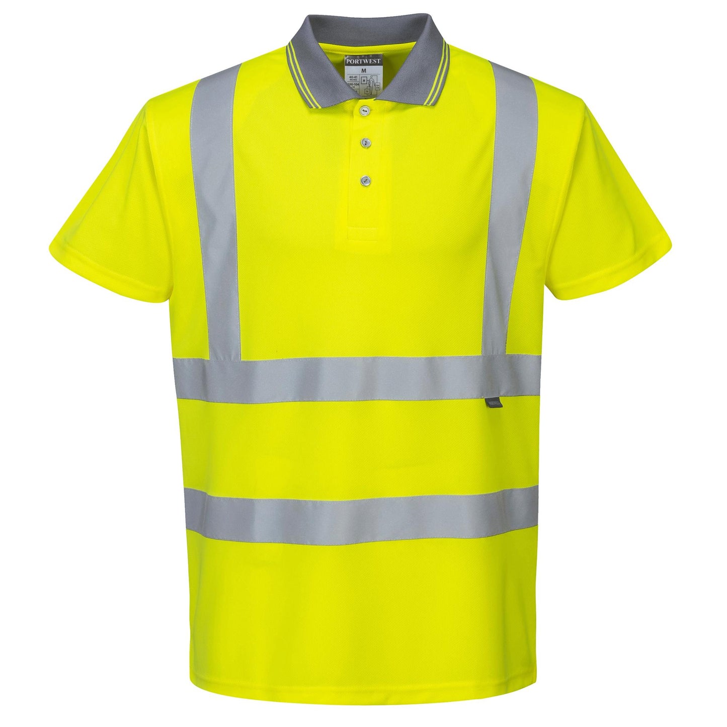 Yellow Safety Shirt - Portwest - Moisture Wicking