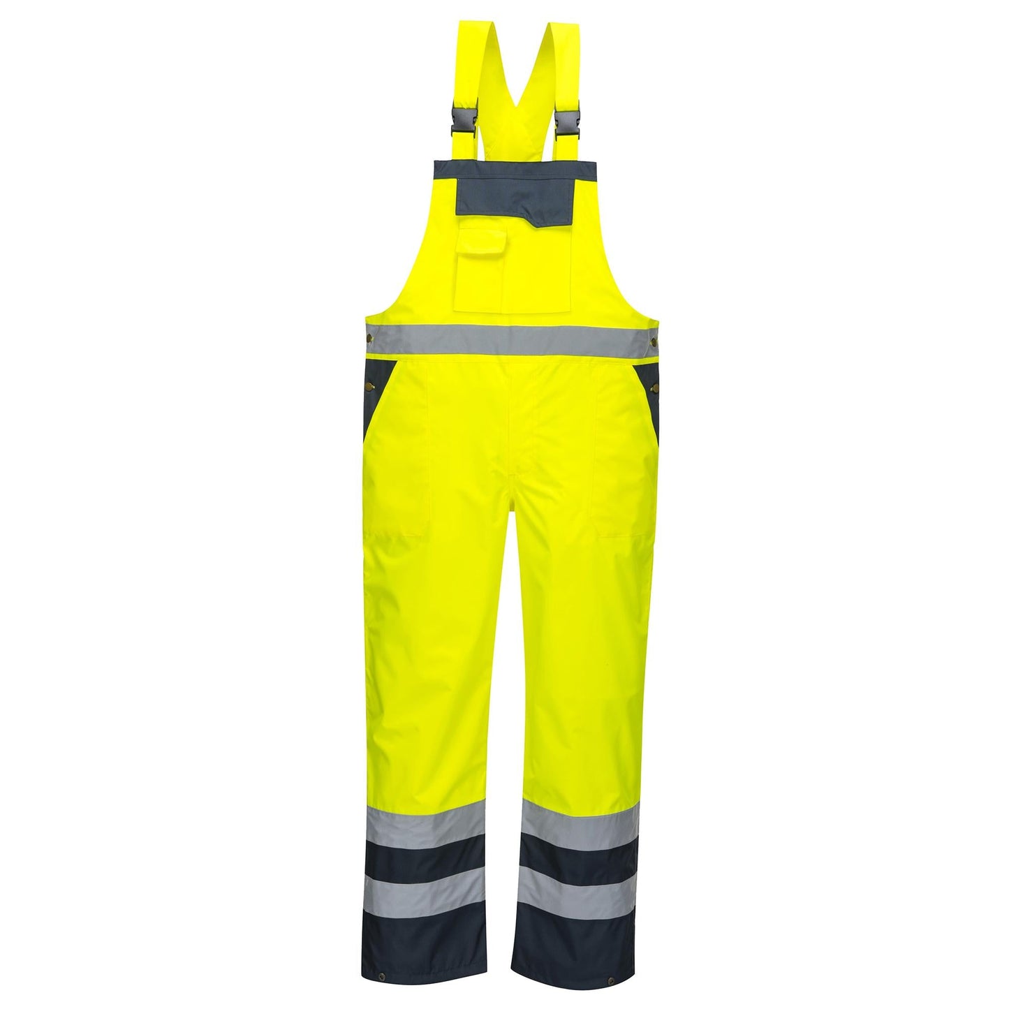 Yellow/Black Overalls - Portwest - Reflective Design