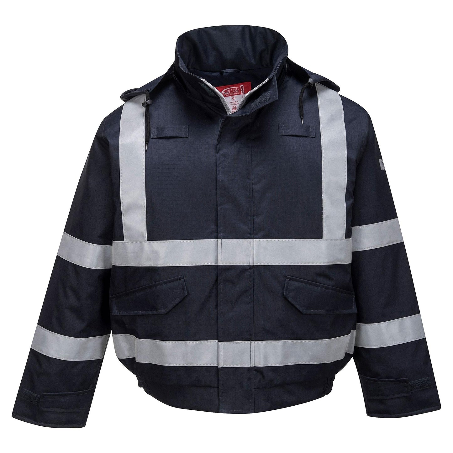 Blue Safety Jackets - Portwest - Flame-Resistant Design