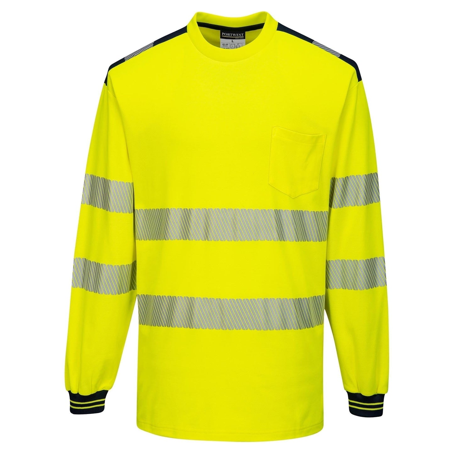 Yellow/Black Safety Shirts - Portwest - Hi-Vis Comfort