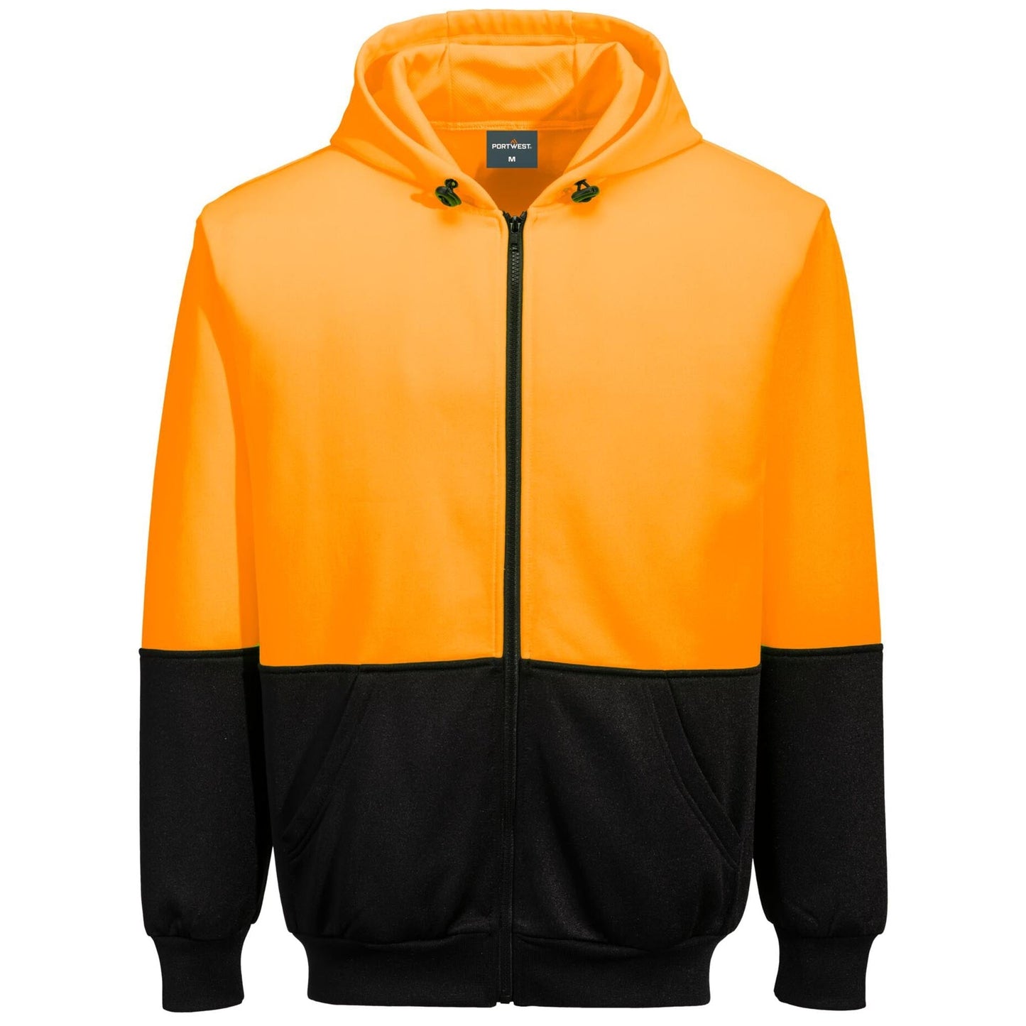 Orange Safety Sweatshirt - Portwest - Zip Hoodie