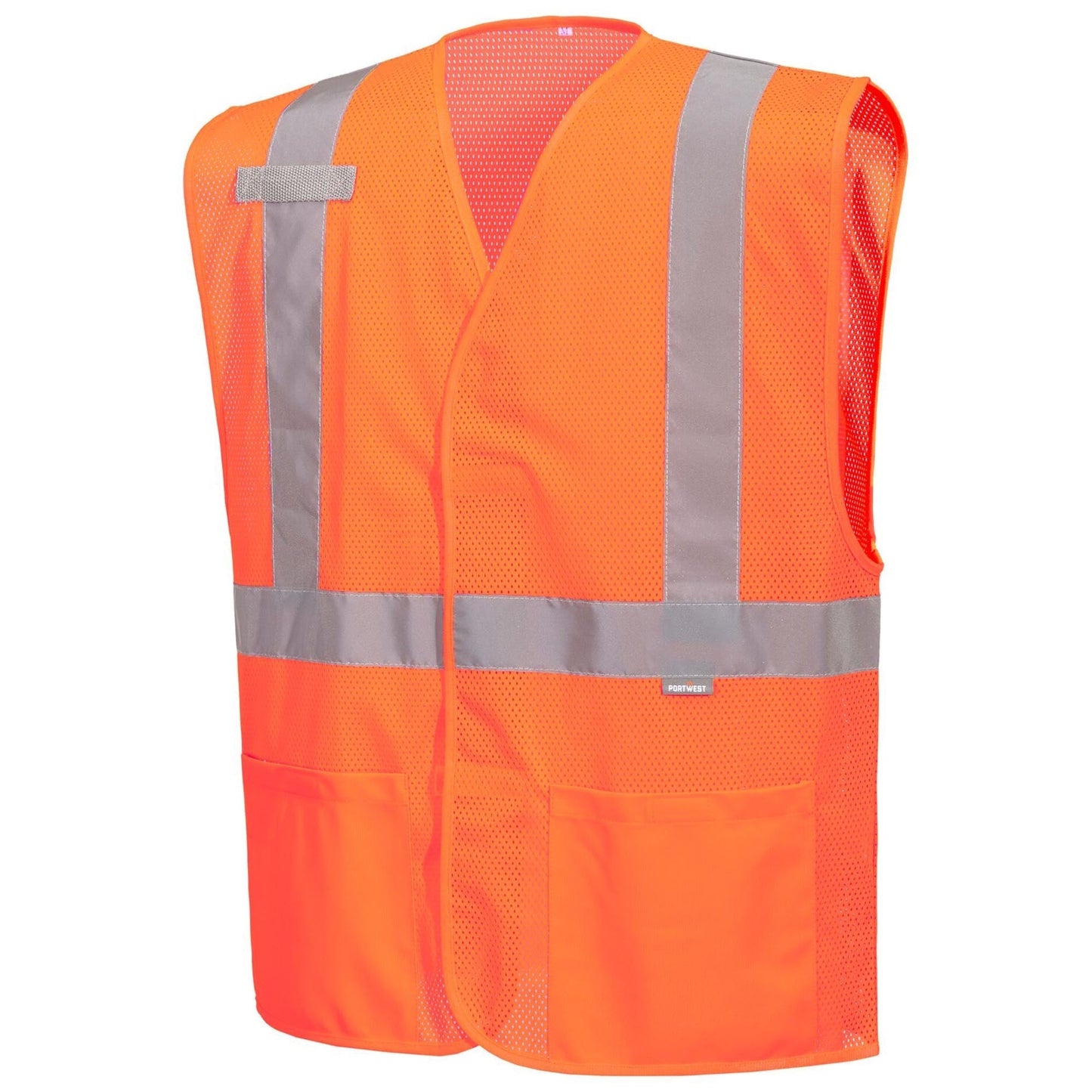 Orange Safety Vest - Portwest - Mesh Design