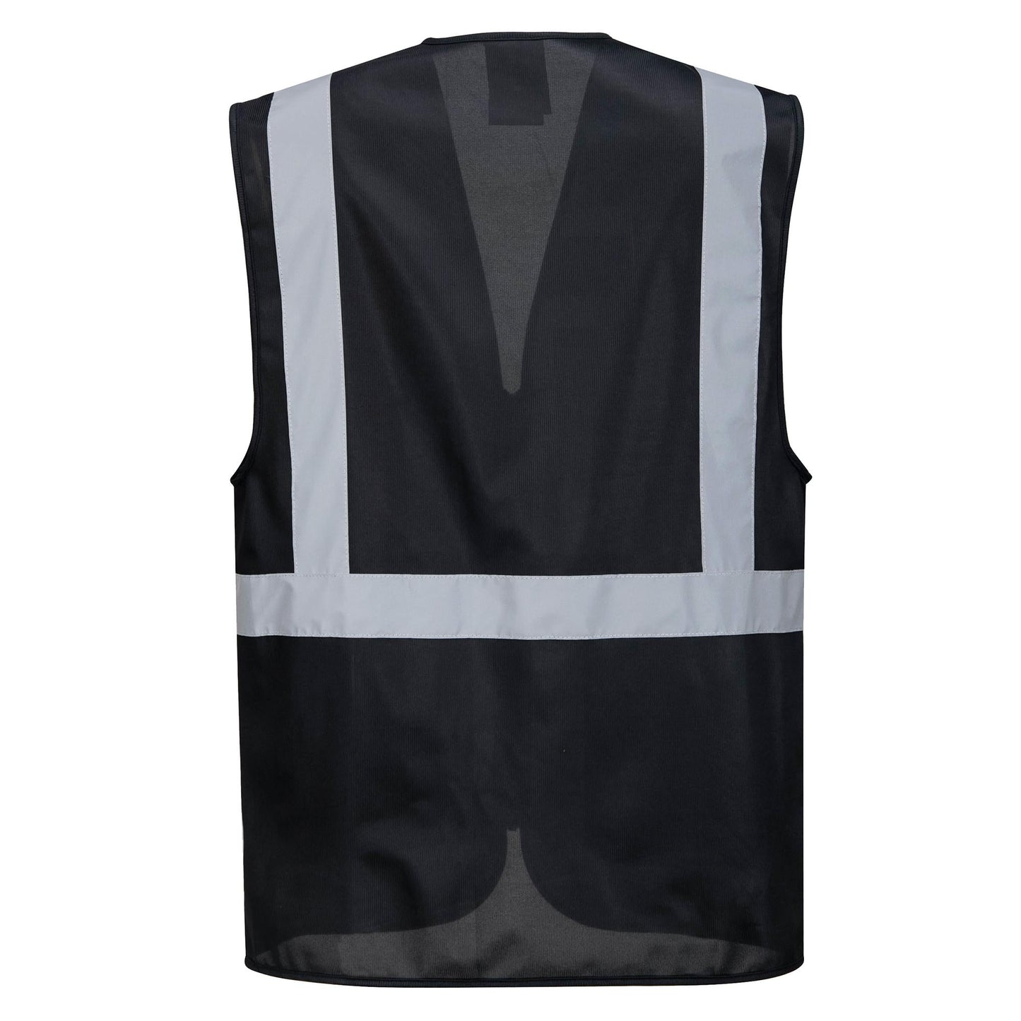 Black Safety Vest - Portwest - Durable Fabric