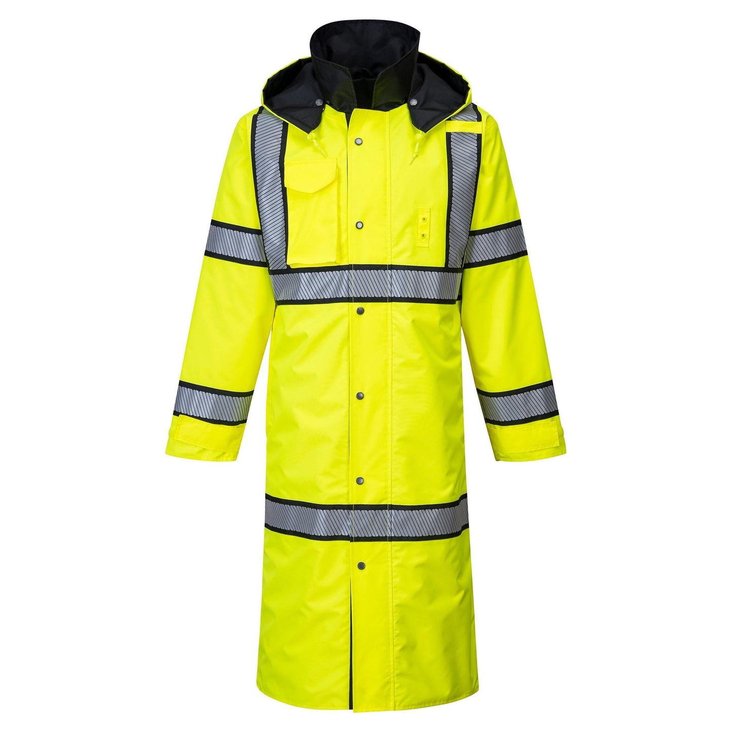 Yellow/Lime/Black Raincoat - Portwest - Waterproof Design