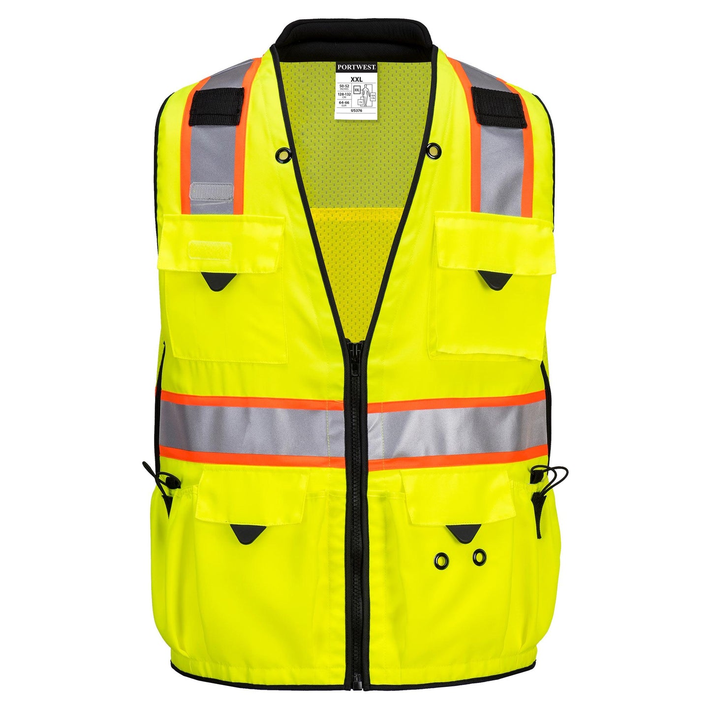 Yellow/Black Safety Vests - Portwest - Durable Design