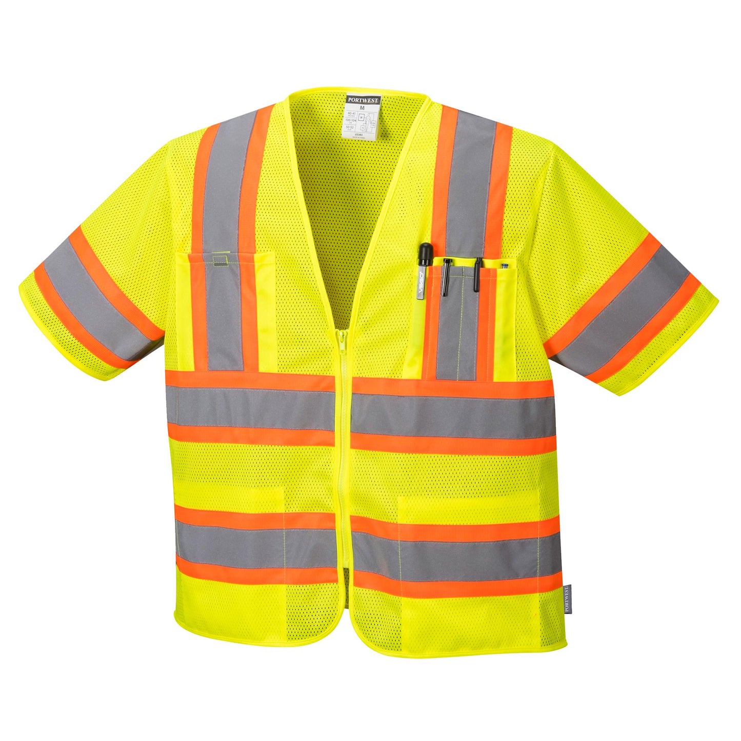 Orange Safety Vests - Portwest - Hi-Vis Mesh Design