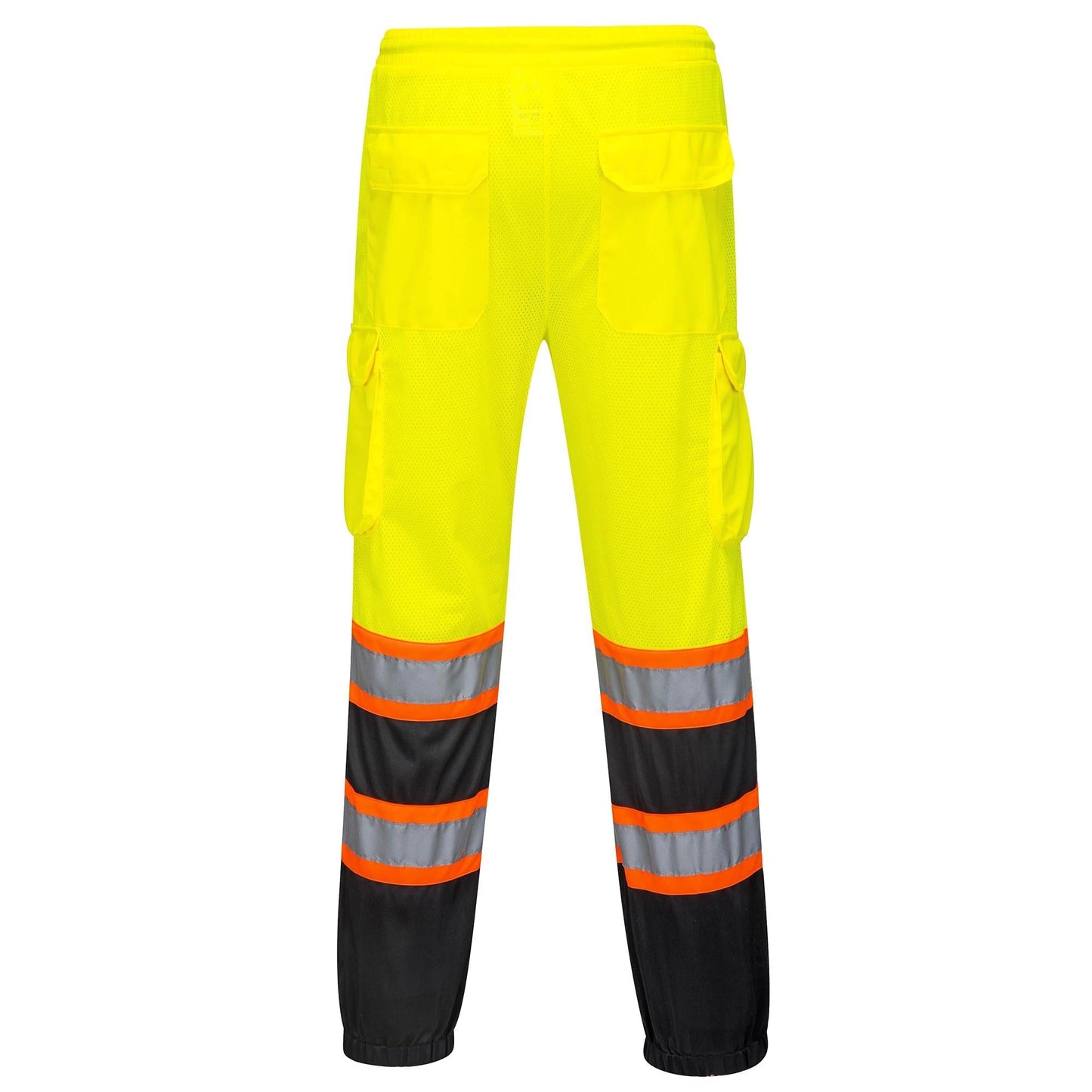 Yellow Safety Pants - Portwest - Two-Tone Mesh Fabric