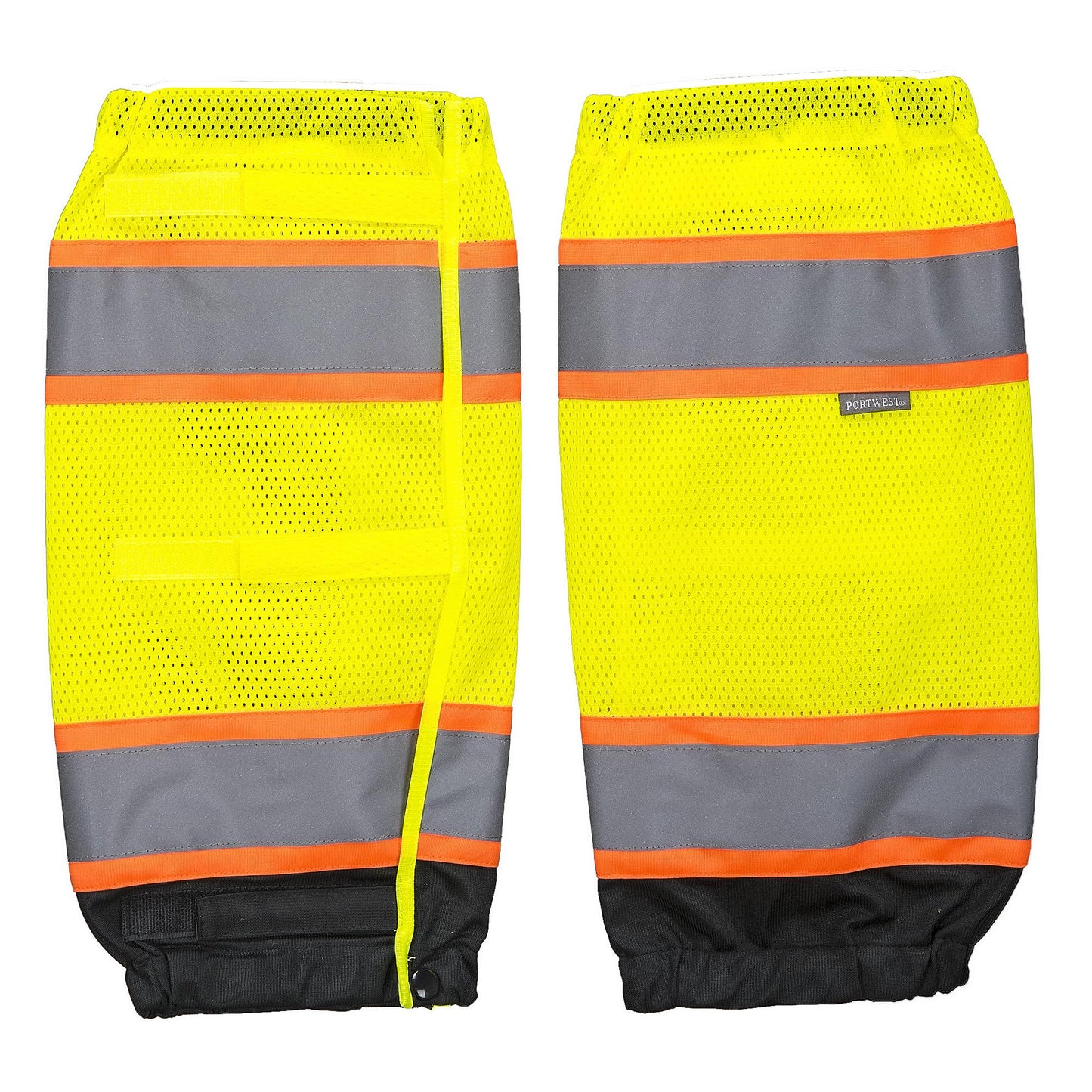 Yellow/Black Leg Gaiters - Portwest - Reflective Material