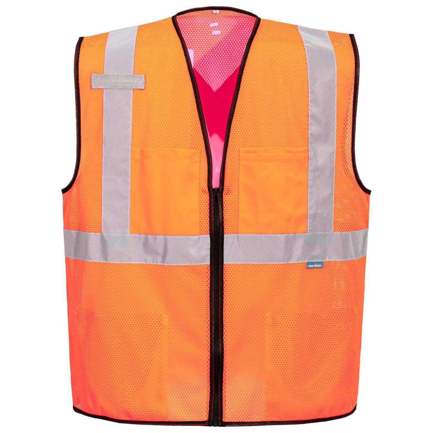 Orange Safety Vests - Portwest - Lightweight Mesh